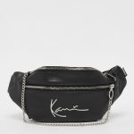 KARL KANI SIGNATURE FAKE LEATHER WAIST BAG KA213-051-1 BLACK 13 x 31 x 7 CM