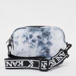 KARL KANI SIGNATURE TAPE SMALL BAG KA213-047-1 BLACK/WHITE 15 x 21 x 4 CM - Image 2