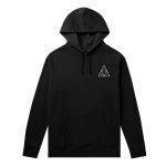 HUF ESSENTIALS TRIPLE TRIANGLE PULLOVER HOODIE BLACK PF00491