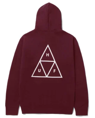 HUF TRIPLE TRIANGLE PULLOVER HOODIE PF00100 BLOODSTONE - HUF