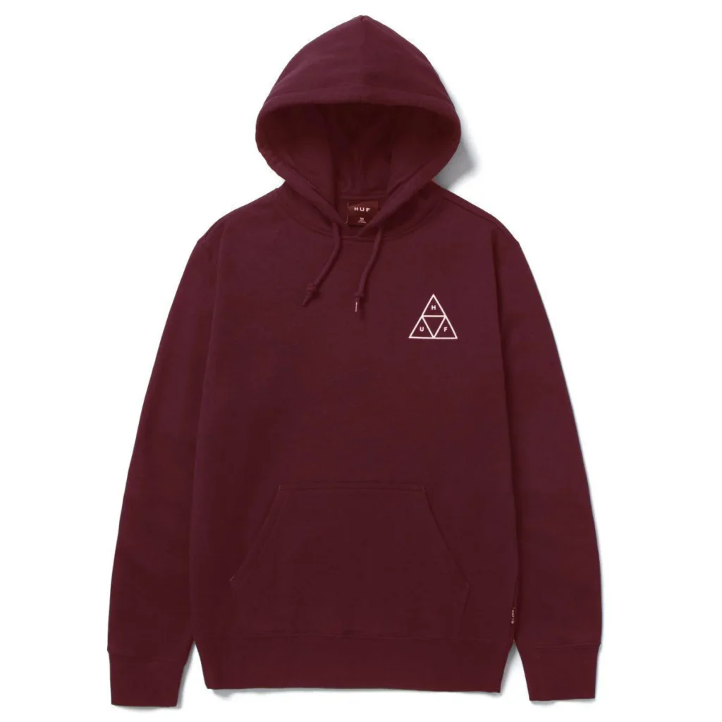 HUF TRIPLE TRIANGLE PULLOVER HOODIE PF00100 BLOODSTONE
