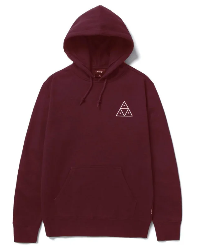 HUF TRIPLE TRIANGLE PULLOVER HOODIE PF00100 BLOODSTONE