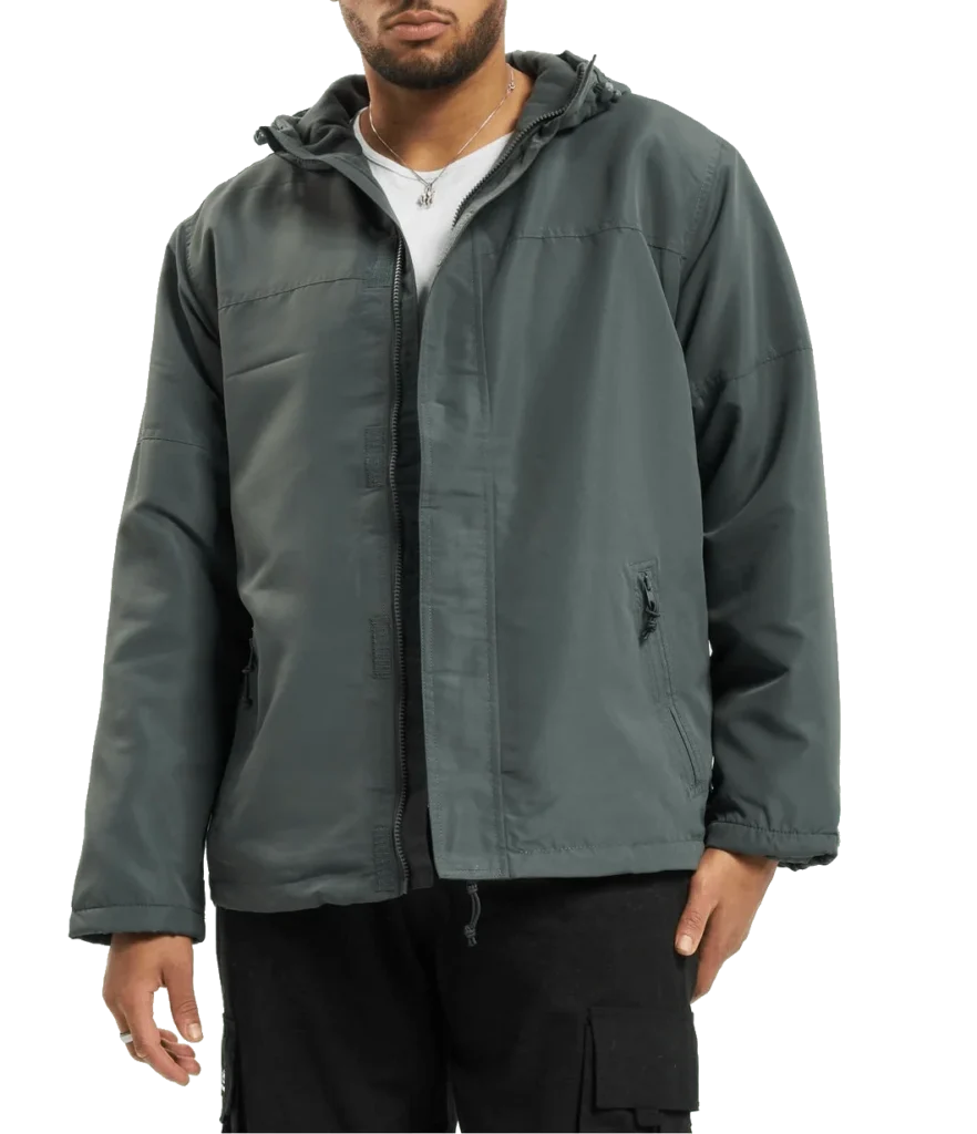 BRANDIT WINDBREAKER FRONTZIP ANTHRACITE