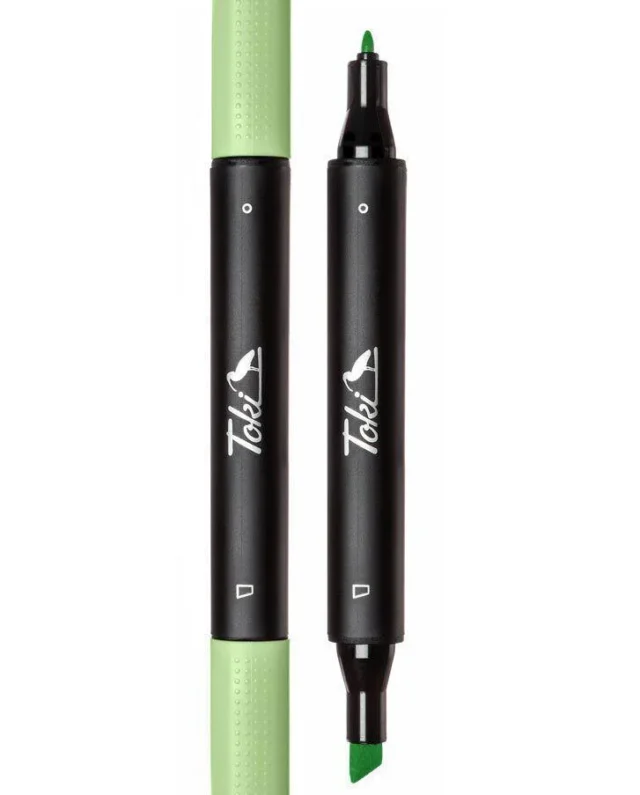 TOKI TI14Y001 TWIN MARKER 1-7 MM CHISEL & 0.7 MM FINE TIP