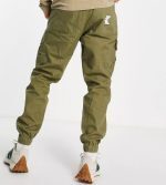 KARL KANI RETRO WASHED CARGO PANTS KM213-021-1 DARK GREEN - Image 3