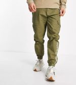 KARL KANI RETRO WASHED CARGO PANTS KM213-021-1 DARK GREEN