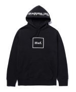 HUF BOX LOGO PULLOVER HOODIE PF00098 BLACK