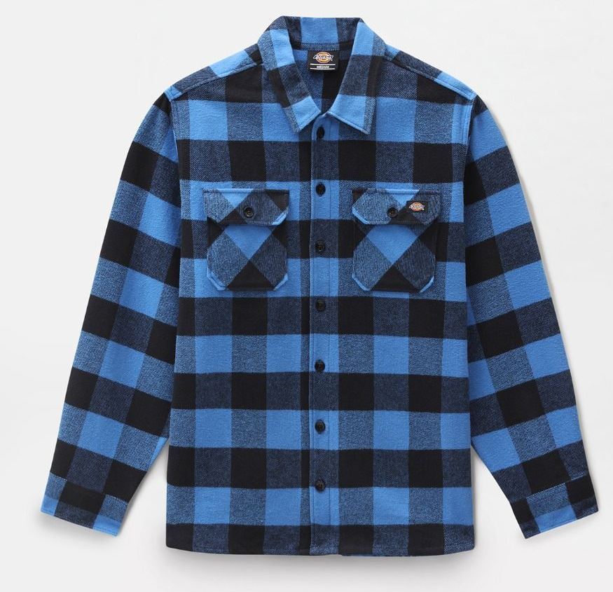 dk0a4xdzb861-13 DICKIES NEW SACRAMENTO SHIRT DK0A4XDZB861 TRUE BLUE - Image 1