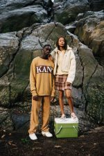 KARL KANI RETRO BLOCK KNIT CREW SAND - Image 2