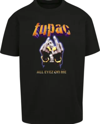 MISTER TEE TUPAC THUG PASSION OVERSIZE TEE MT1924 BLACK - 2pac