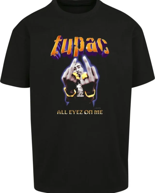 MISTER TEE TUPAC THUG PASSION OVERSIZE TEE MT1924 BLACK - 2pac