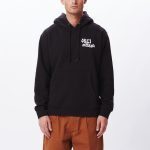 OBEY RECORDS PULLOVER HOOD BLACK - Image 3