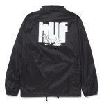 HUF HYDRATE ZIP COACHES JACKET BLACK - Image 2