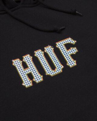 HUF VVS PULLOVER HOODIE BLACK - HUF