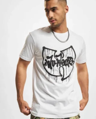 WU WEAR DRIPPING LOGO TEE WU054 WHITE