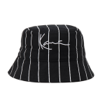 KARL KANI SIGNATURE PINSTRIPE BUCKET HAT KA-HW021-001-02 BLACK