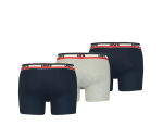 LEVI'S SPRTSWR LOGO BOXER BRIEF 3 PACK NAVY/GREY MELANGE 37149-0542 - Image 2