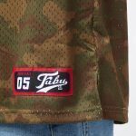 FUBU VARSITY CAMO MESH TEE OLIVE/BLACK/ORANGE - Image 3