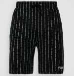 FUBU CORPORATE PINSTRIPE BASKETBALL SHORTS BLACK - Image 6