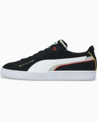 PUMA SUEDE DISPLACED BLACK-PWHITE-HARBOR MIST