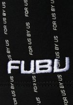 FUBU CORPORATE PINSTRIPE BASKETBALL SHORTS BLACK - Image 8