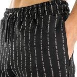 FUBU CORPORATE PINSTRIPE BASKETBALL SHORTS BLACK - Image 5