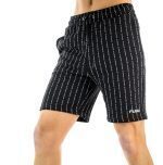 FUBU CORPORATE PINSTRIPE BASKETBALL SHORTS BLACK