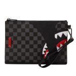 SPRAYGROUND HENNEY SIP BLACK POUCHETTE 910B4334NSZ GREY/BLACK  17.78 x 25.4 x 0.6 cm