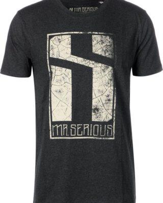 MR. SERIOUS ERODED LOGO T-SHIRT GREY