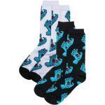 SANTA CRUZ MULTI HAND SOCKS (2 PACK) BLACK/WHITE 42-46 SCA-SCK-0123