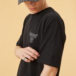 NEW ERA CHICAGO BULLS LOGO INFILL OVERSIZED T-SHIRT BLACK - Image 3
