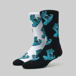 SANTA CRUZ MULTI HAND SOCKS (2 PACK) BLACK/WHITE 42-46 SCA-SCK-0123 - Image 2
