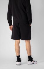 CHAMPION LEGACY TRANSLUCENT SCRIPT LOGO ELASTICATED SHORTS 217218 CHA KK001 NBK BLACK - Image 5