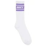 OBEY COOPER II SOCKS 100260093 WHITE / LAVENDER SILK - Image 3