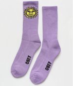 OBEY SUNSHINE SOCKS LAVENDER SILK ONE SIZE