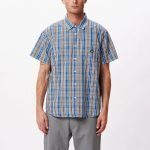 OBEY TIM SS SHIRT ATLANTIC BLUE MULTI - Image 3