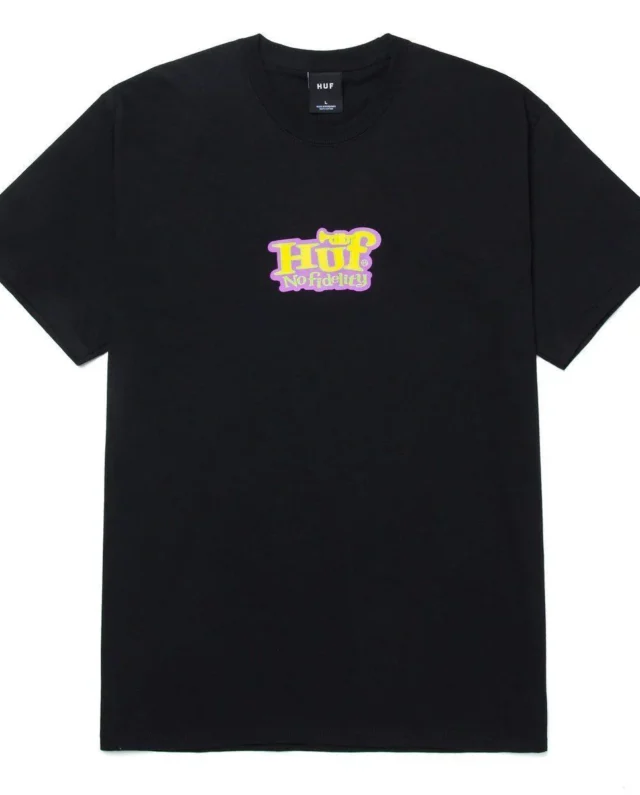 HUF JAZZY T-SHIRT T-SHIRT BLACK