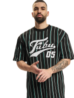 FUBU VARSITY MULTICOLOR PINSTRIPE TEE BLACK/MINT/TURQUOISE