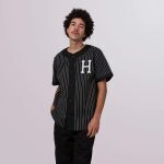 HUF FOREVER BASEBALL JERSEY BLACK - Image 7