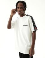 SPRAYGROUND SHOULDER SHARK MOUTH TAPING TSHIRT WHITE