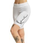 KARL KANI WOMAN SIGNATURE CYCLING SHORTS WHITE