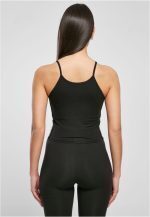 KARL KANI WOMAN SMALL SIGNATURE TAPE TOP BLACK - Image 4