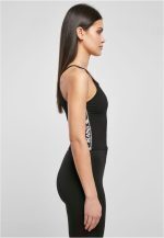 KARL KANI WOMAN SMALL SIGNATURE TAPE TOP BLACK - Image 3