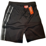 SPRAYGROUND LOGO SIDE TAPE LONG SHORTS BLACK