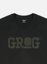 GROG CLASSIC LOGO T-SHIRT BLACK/BLACK - Image 2