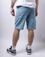 KARL KANI SERIF DENIM SHORTS BLEACHED BLUE - Image 5