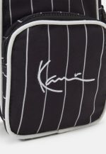 KARL KANI SIGNATURE PINSTRIPE MESSENGER BAG UNISEX BLACK - Image 3