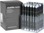 STYLEFILE MARKERCLASSIC 36 PCS SET GREY
