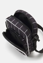 KARL KANI SIGNATURE PINSTRIPE MESSENGER BAG UNISEX BLACK - Image 2