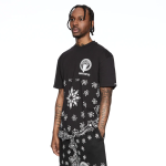 CROOKS AND CASTLES BANDANA CORE 2AC7004 TEE BLACK - Image 3